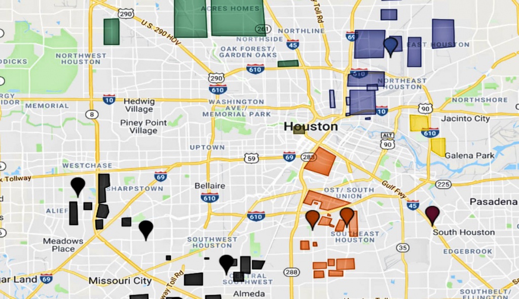 Map Of The Houston Hoods, Gangs Sets, And Ghetto Areas - Map To Houston Texas