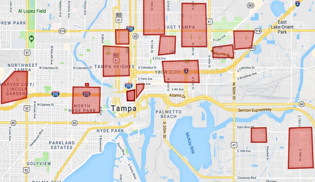 Map Of The Real Tampa Bay Hoods Of Tampa, St Pete, And More. - Map Of Tampa Florida And Surrounding Area