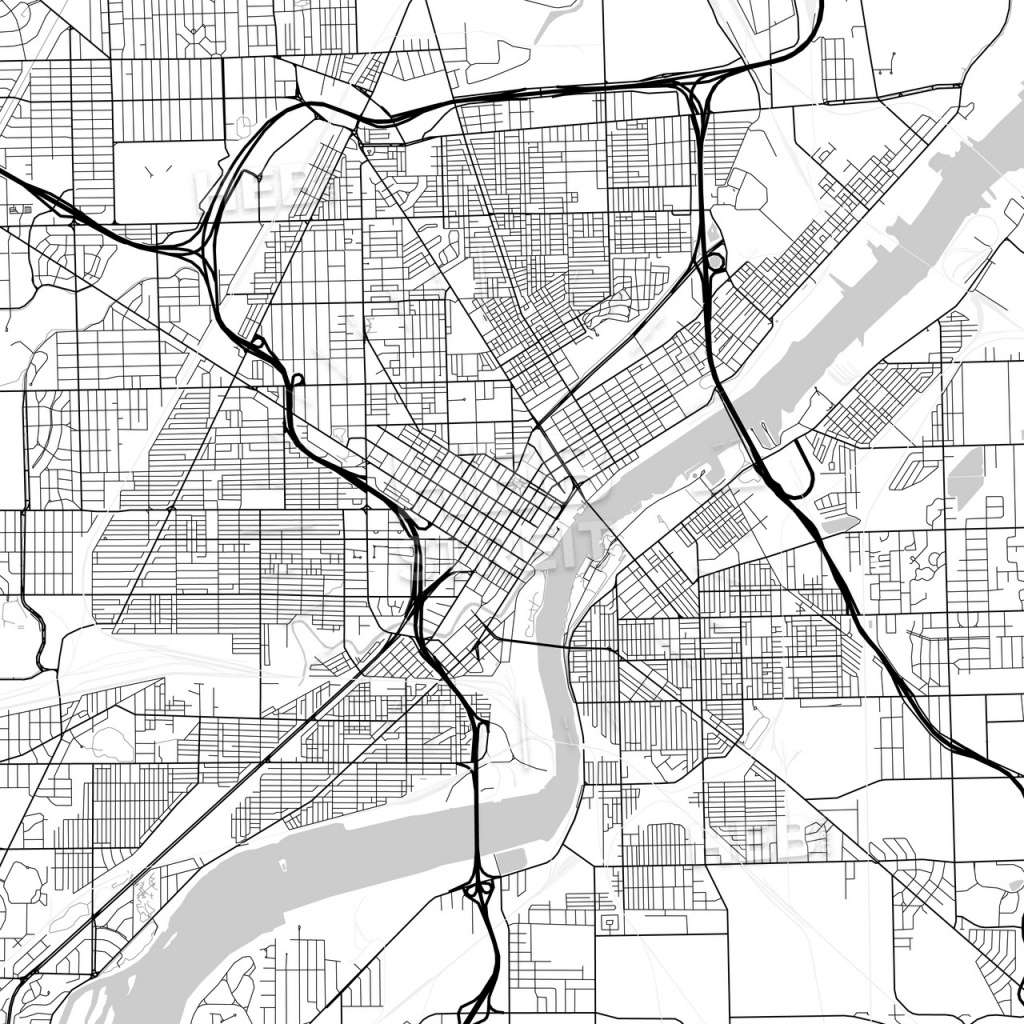 Map Of Toledo, Ohio | Hebstreits Sketches - Printable Map Of Toledo Ohio