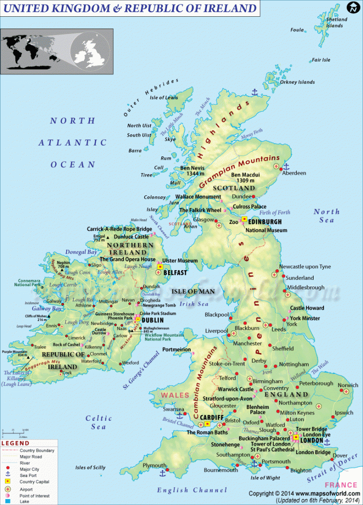 Printable Map Of Ireland And Scotland | Free Printable Maps