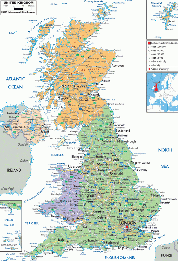 Map Of Uk | Map Of United Kingdom And United Kingdom Details Maps - Printable Map Of Britain