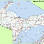 Map Of Upper Peninsula Of Michigan   Printable Map Of Upper Peninsula Michigan