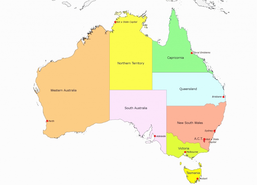 Map Of Us Capitals Printable States And Worksheets E1494188372189 - Printable Map Of Australia With States And Capital Cities