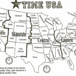 Map Of Us With Time Zones | Sitedesignco   Printable Time Zone Map Usa With States