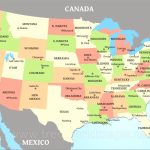Map Of Usa With State Abbreviations And Capitals And Travel   Printable Map Of Usa With State Abbreviations