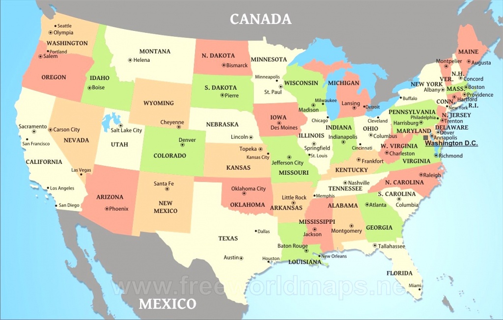 Map Of Usa With State Abbreviations And Capitals And Travel - Printable Map Of Usa With State Abbreviations