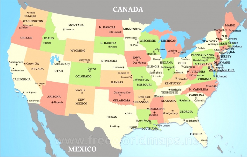 Printable Map Of Usa With State Abbreviations Free Printable Maps