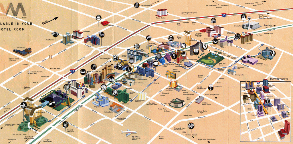 Map Of Vegas Casinos | Compressportnederland - Las Vegas Strip Map 2016 Printable