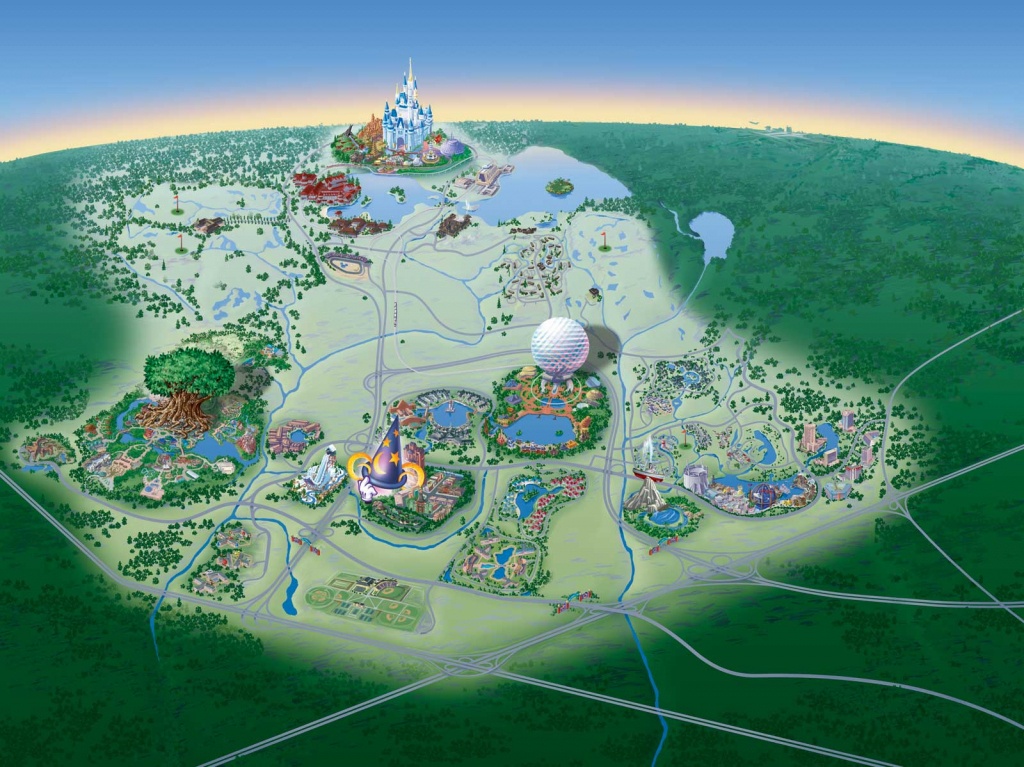 Map Of Walt Disney World Resort - Wdwinfo - Map Of Florida Showing Disney World