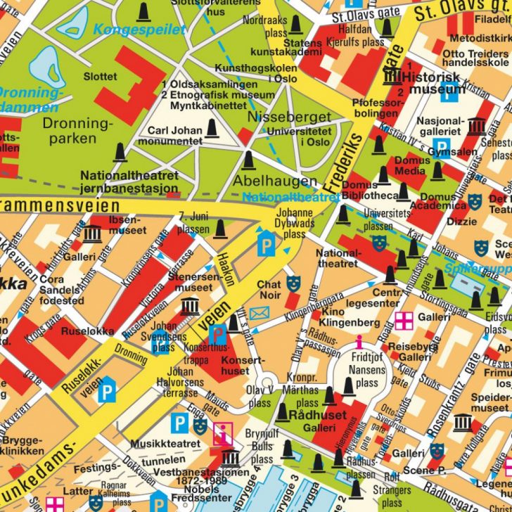Oslo Tourist Map Printable