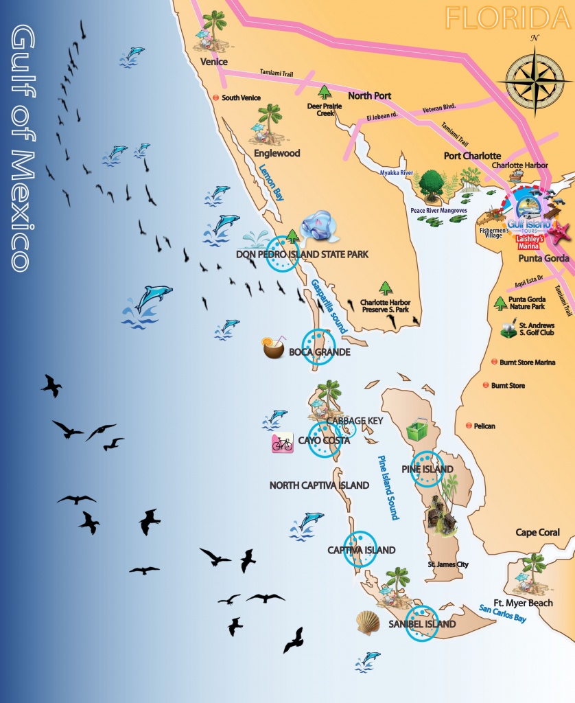 Map Out Your Next Vacation In The Florida Gulf! | Gulf Island Tours - Florida Vacation Map