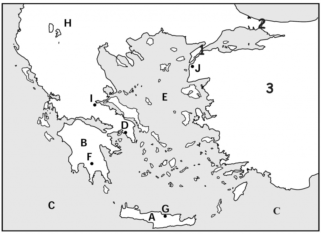 Map Quiz, Ancient Greeks For Kids | Homeschooling | Map Quiz - Outline Map Of Greece Printable