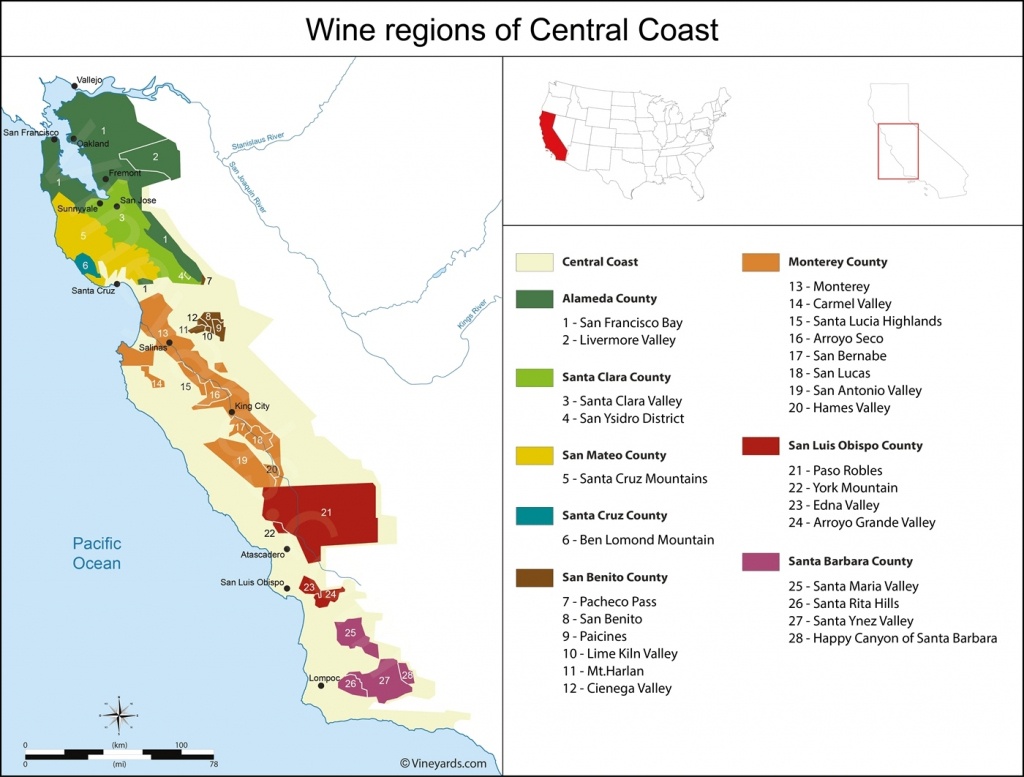 Map Reference. Central California Wineries Map – Reference In - Central California Wineries Map