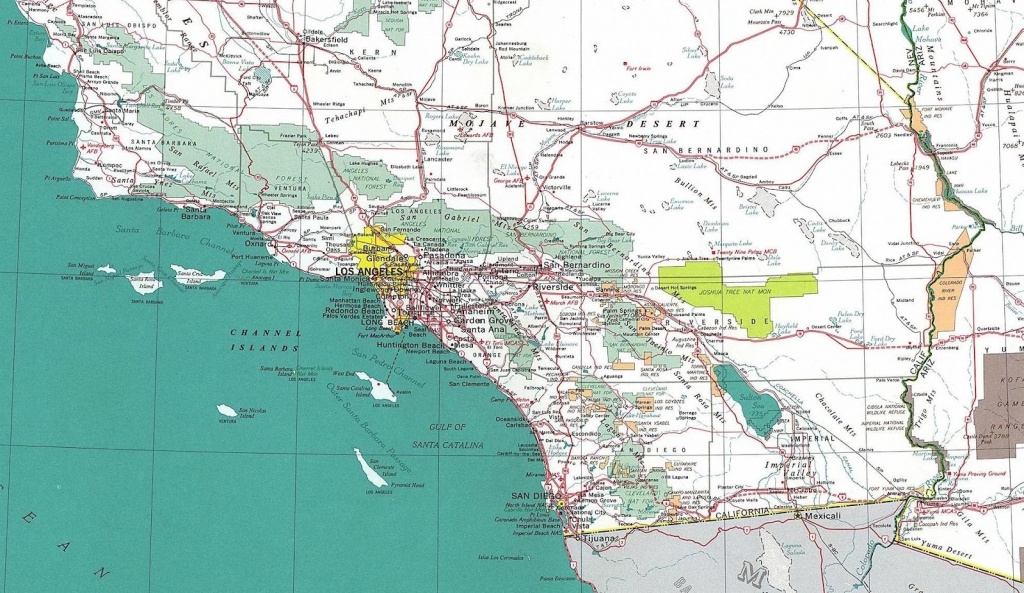 Map Reference. Large Map Of Southern California – Reference For - Large Map Of Southern California