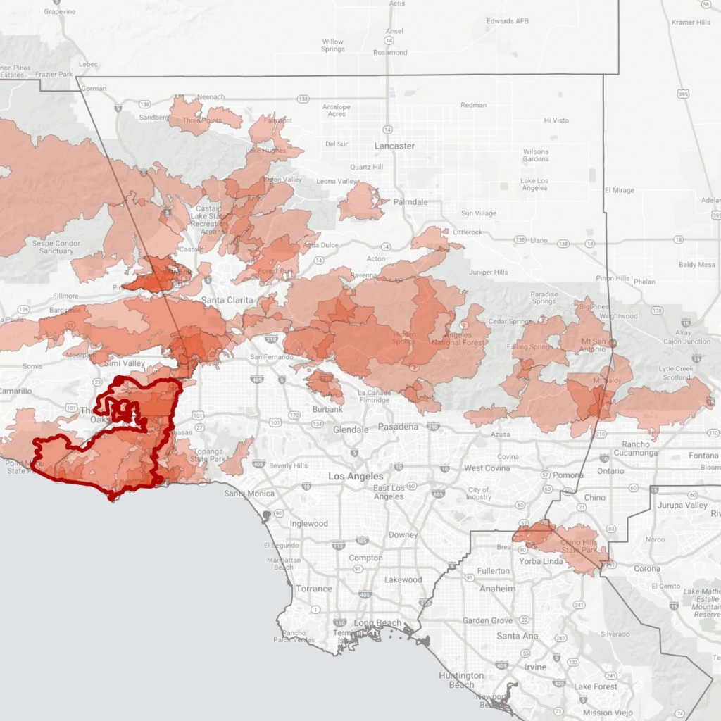 Map Shows Historic Wildfires In La - Curbed La - California Wildfire Risk Map