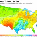 Map Shows When Summer Heat Peaks In Your Town | Climate Central   Heat Map Southern California