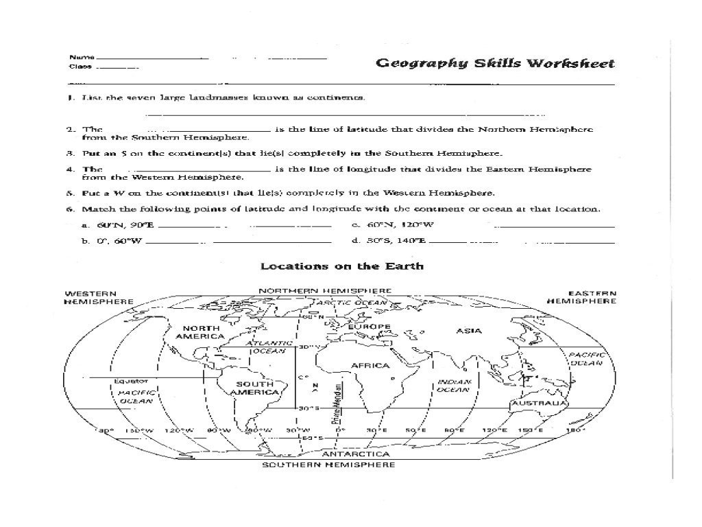 Map Skills Worksheet Pdf Fresh Best Solutions Of 6Th Grade Geography - Printable Map Skills Worksheets