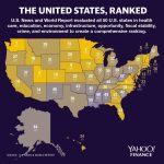 Map: The United States Of America, Ranked From Best To Worst   Yahoo Map Texas