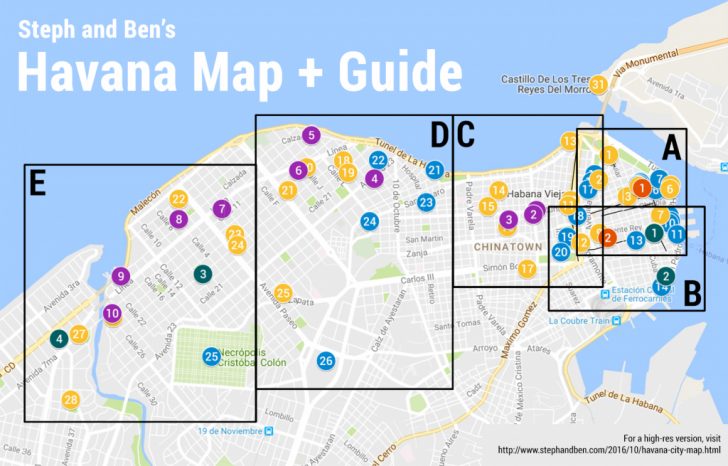 Havana City Map Printable