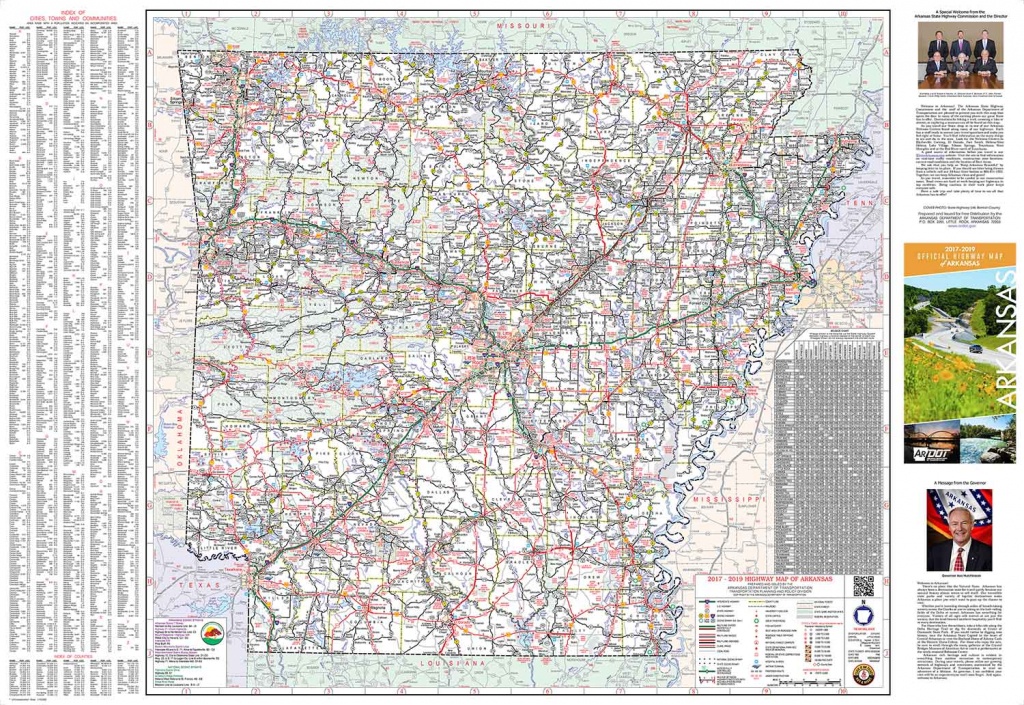 Mapping - Tourist Maps - Arkansas Road Map Printable