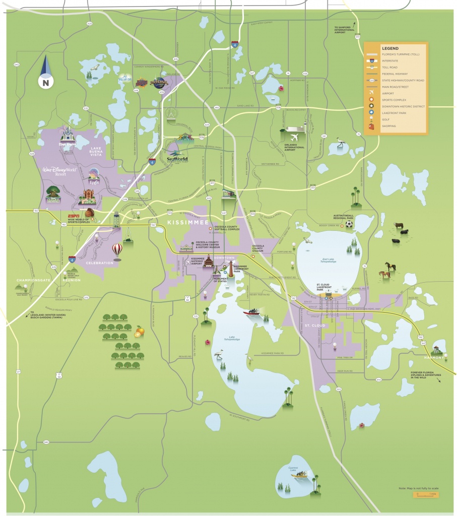 Maps &amp;amp; Area Guides | Experience Kissimmee - Map Of Central Florida Golf Courses