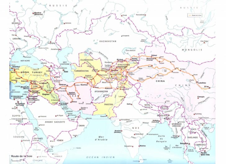 Silk Road Map Printable