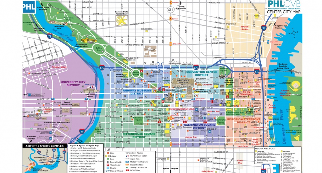 Maps &amp;amp; Directions - Philadelphia Tourist Map Printable