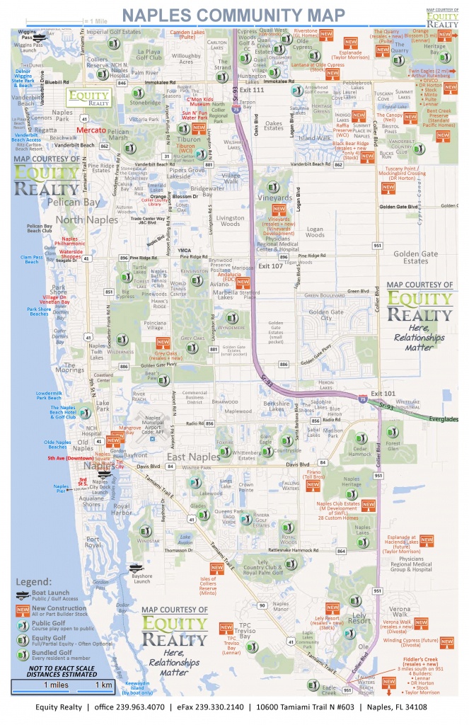 Maps - Map Of Bonita Springs And Naples Florida