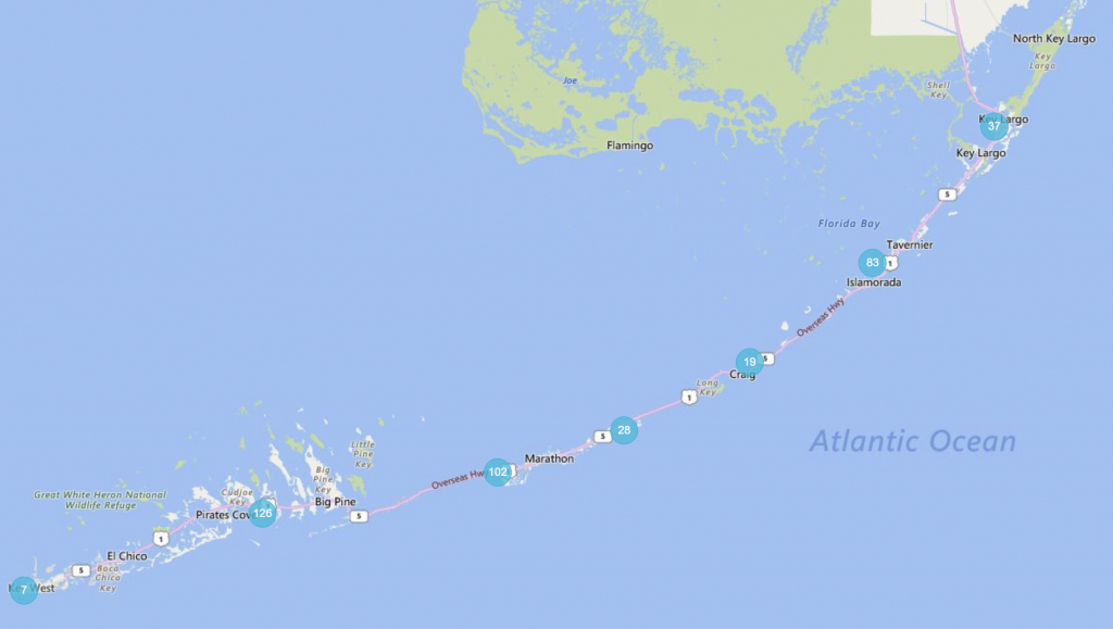 Maps, Mile Markers &amp;amp; Subdivisions - Florida Keys Map With Mile Markers