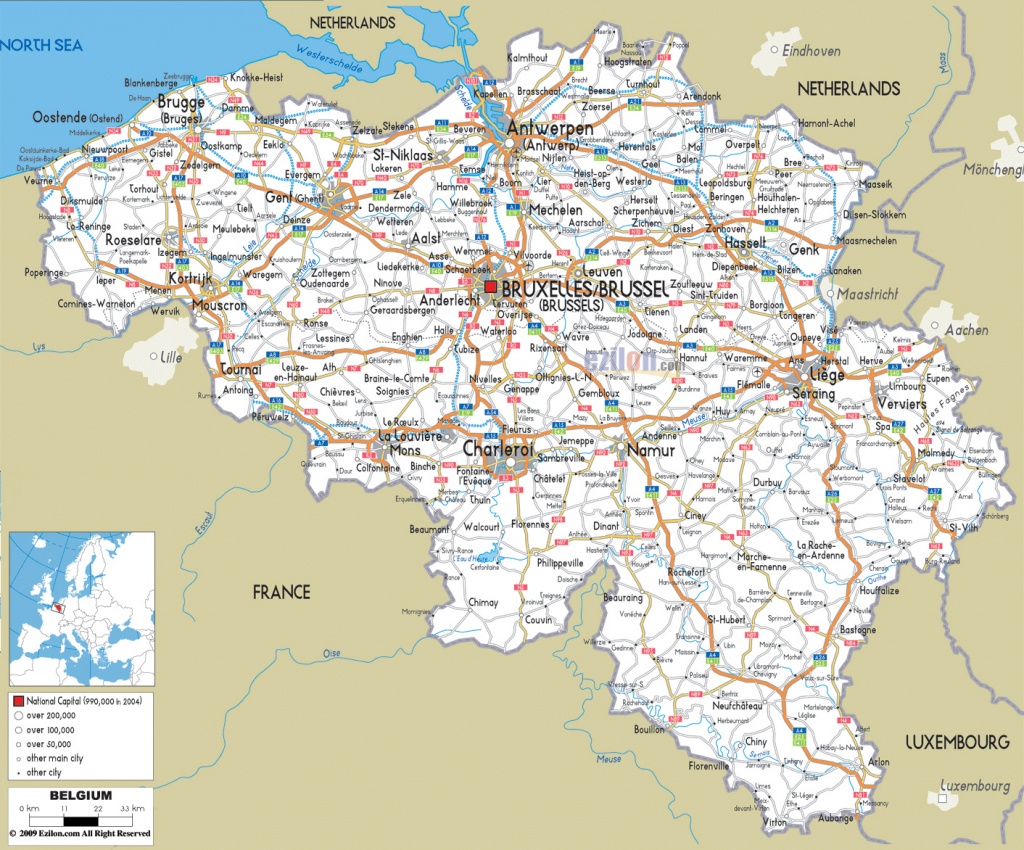 Maps Of Belgium | Detailed Map Of Belgium In English | Tourist Map - Printable Map Of Belgium
