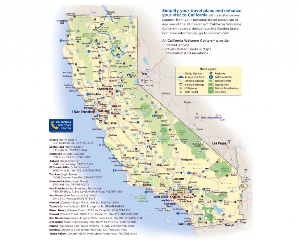 Maps Of California | Collection Of Maps Of California State | Usa - Southern California National Parks Map