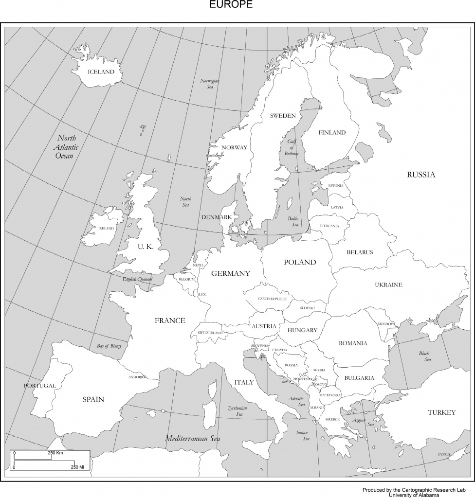 Maps Of Europe - Free Printable Map Of Europe