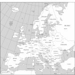 Maps Of Europe   Printable Map Of Europe With Countries And Capitals