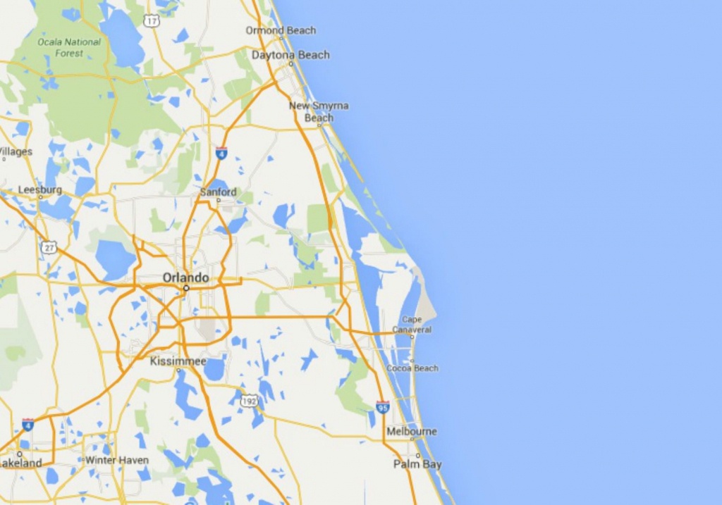 Maps Of Florida: Orlando, Tampa, Miami, Keys, And More - Map Of Daytona Beach Florida