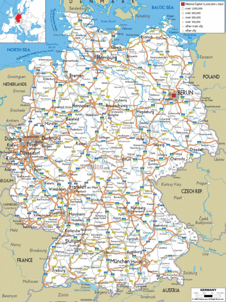 Free Printable Map Of Germany