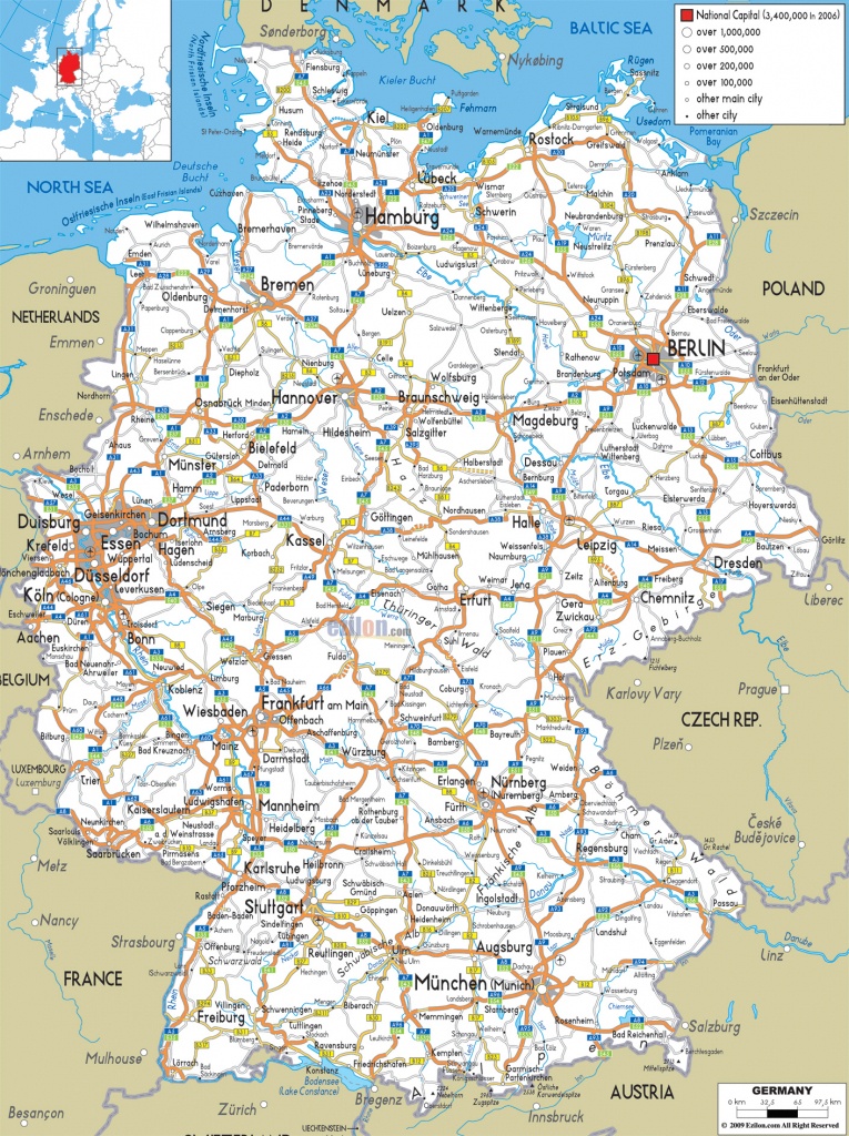 Maps Of Germany | Detailed Map Of Germany In English | Tourist Map - Large Printable Map Of Germany