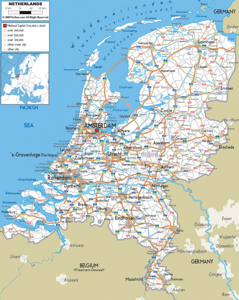 Maps Of Holland | Detailed Map Of Holland In English | Tourist Map - Printable Map Of The Netherlands