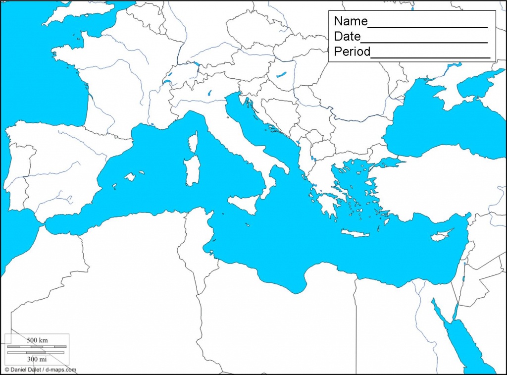 Maps Of The Mediterranean | Sksinternational - Mediterranean Map Printable