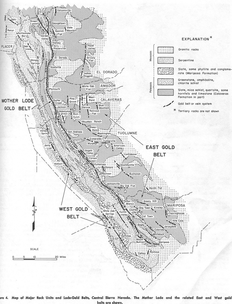 Maps Of The Mother Lode Area Within California: | Resources | Mother - Gold Prospecting Maps California