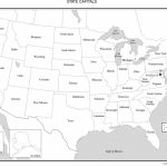 Maps Of The United States   United States Map With States And Capitals Printable