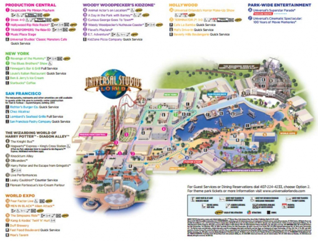 Orlando Florida Universal Studios Map | Free Printable Maps