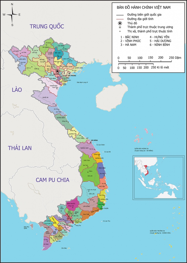 Maps Of Vietnam → North, South, Railway, Airport | Northern Vietnam - Printable Map Of Vietnam