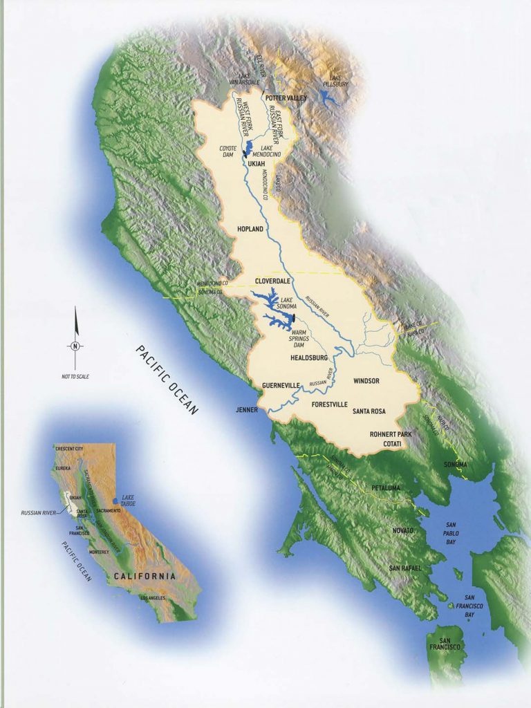 Maps | Russian Riverkeeper - Russian River California Map