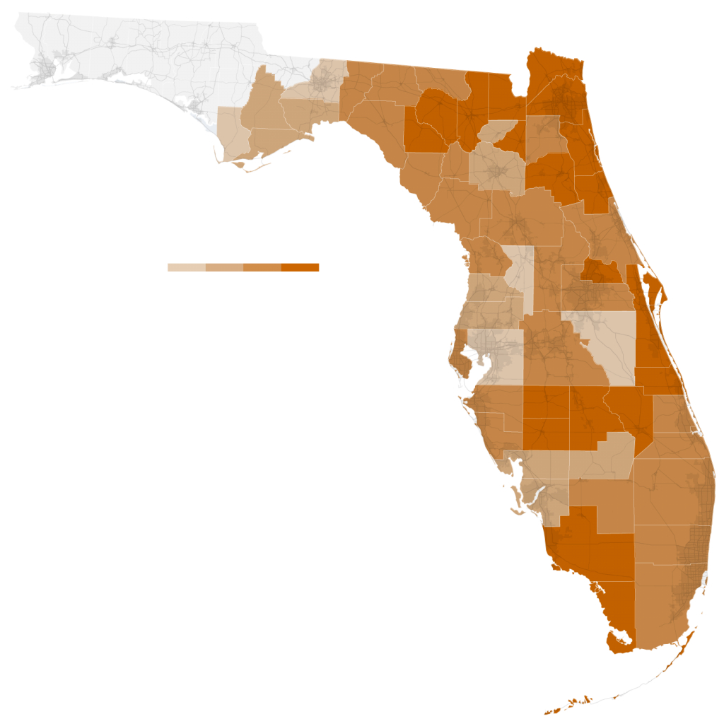 Maps: Tracking Hurricane Irma&amp;#039;s Path Over Florida - The New York Times - Power Outages In Florida Map