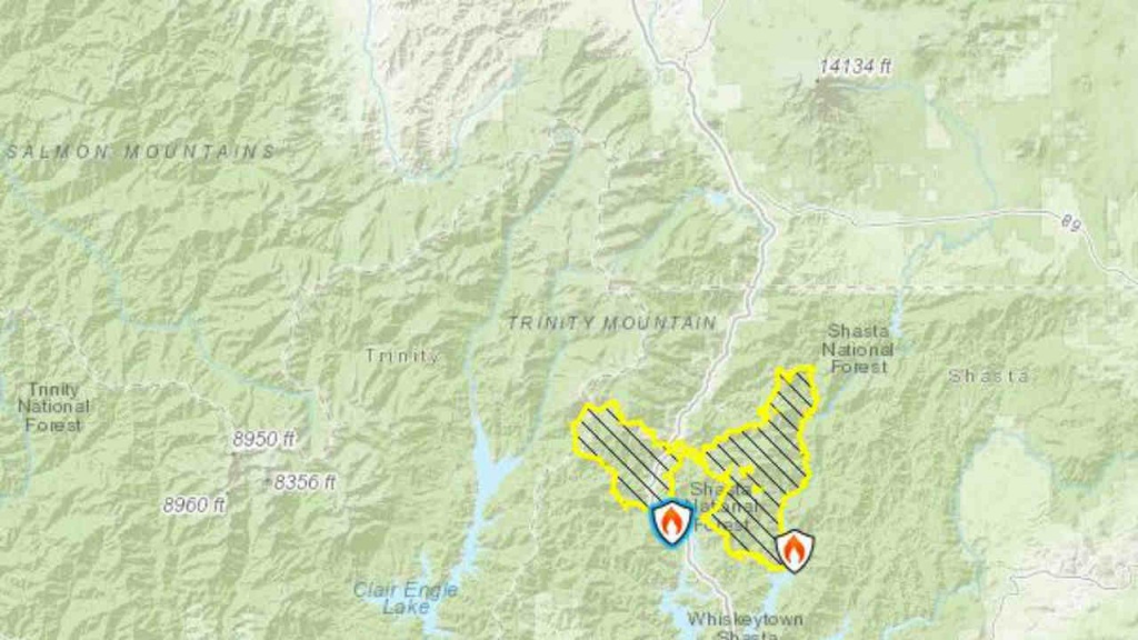 Maps: Wildfires Burning Across California | Abc7News - California Mountain Fire Map