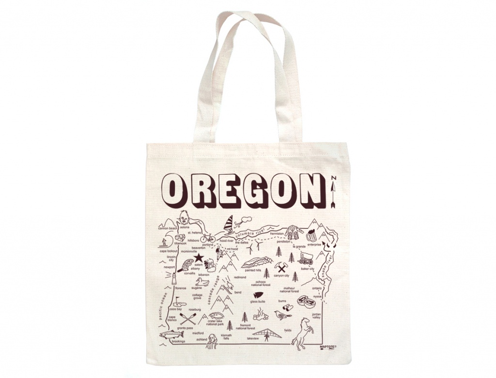 Maptote | Oregon Grocery Tote - Florida Map Purse