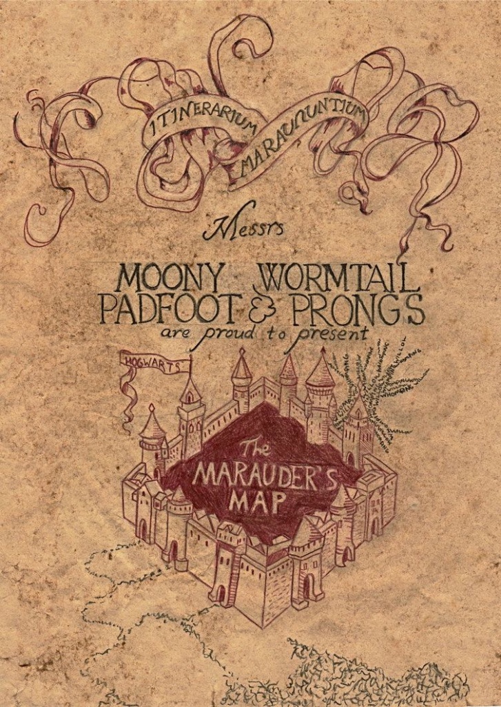 Marauder&amp;#039;s Map | Harry Potter | Harry Potter, Marauders Map - Harry Potter Marauders Map Printable