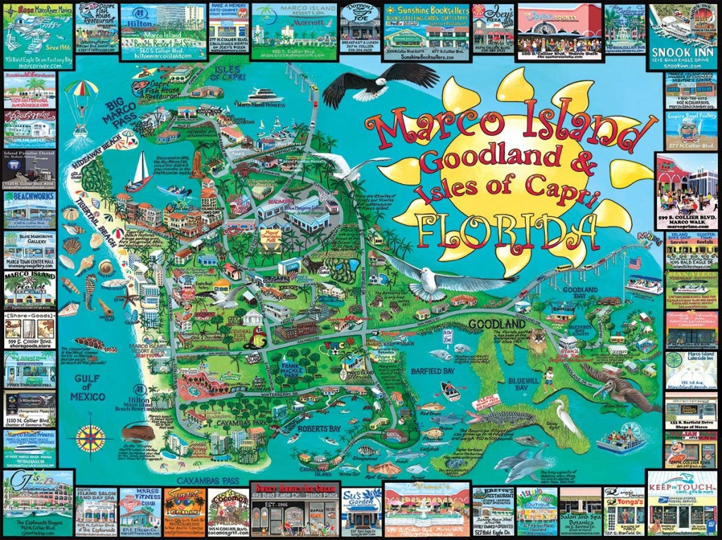 Marco Island, Fl Jigsaw Puzzle | Puzzlewarehouse - Marco Island Florida Map