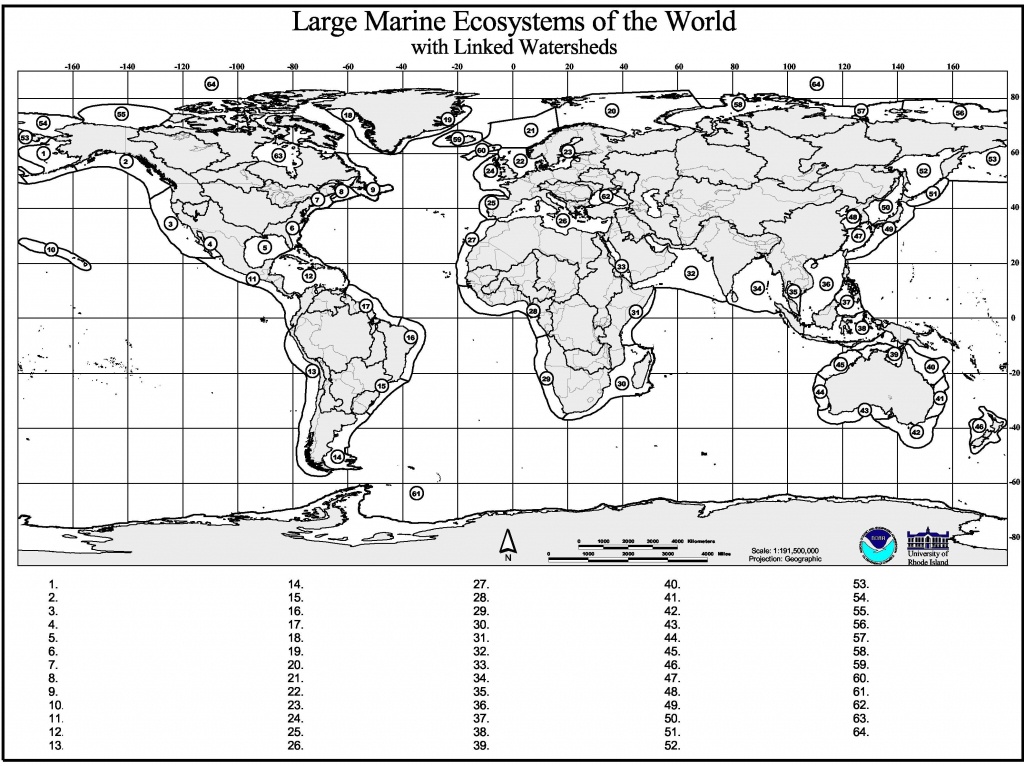 Marine Geography Quiz – Gcaptain - World Map Quiz Printable