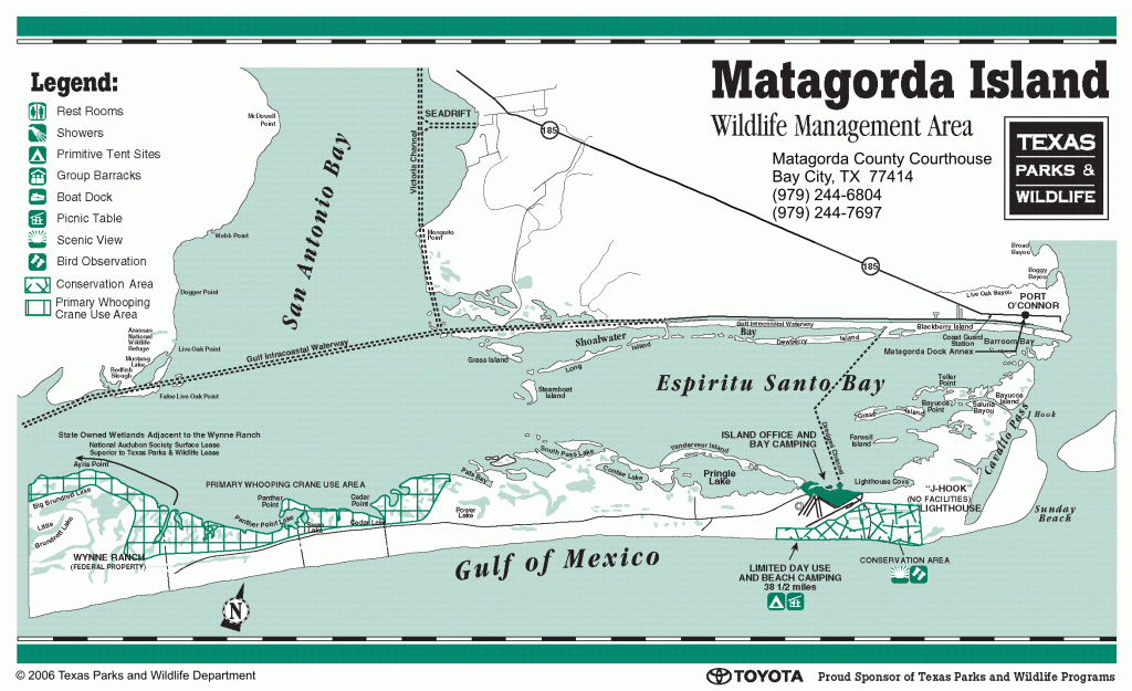 Matagorda Island Directions Texas Wma Map 